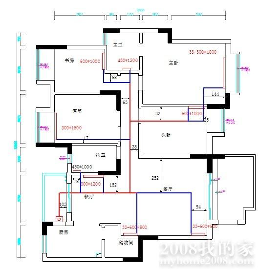 暖气施工平面图